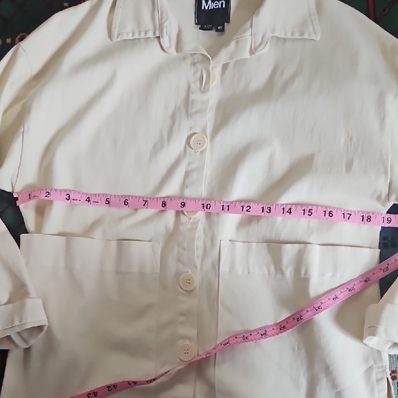 Cream Button-Up Jacket - Picture 3 of 7